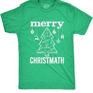 Crazy Dog T-Shirts Green Christmath Tee